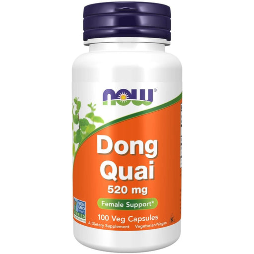 NOW Foods Dong Quai 520 mg 100 Veg Capsules | Premium Supplements at MYSUPPLEMENTSHOP