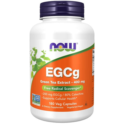 NOW Foods EGCg Green Tea Extract 400mg 180 Veg Capsules | Premium Supplements at MYSUPPLEMENTSHOP