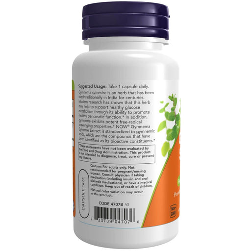 NOW Foods Gymnema Sylvestre 400 mg 90 Veg Capsules | Premium Supplements at MYSUPPLEMENTSHOP