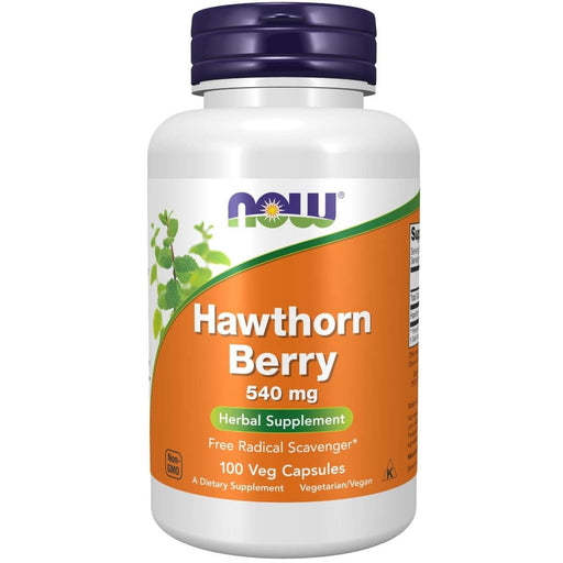 NOW Foods Hawthorn Berry 540 mg 100 Veg Capsules | Premium Supplements at MYSUPPLEMENTSHOP