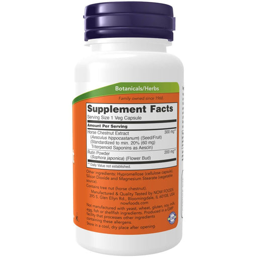 NOW Foods Horse Chestnut 300 mg 90 Veg Capsules | Premium Supplements at MYSUPPLEMENTSHOP