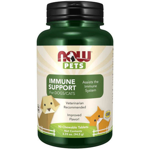 NOW Foods Immune Support for Dogs and Cats 90 Chewable Tablets | Premium Supplements at MYSUPPLEMENTSHOP