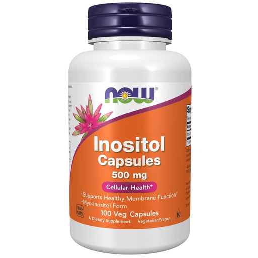 NOW Foods Inositol 500mg 100 Veg Capsules | Premium Supplements at MYSUPPLEMENTSHOP