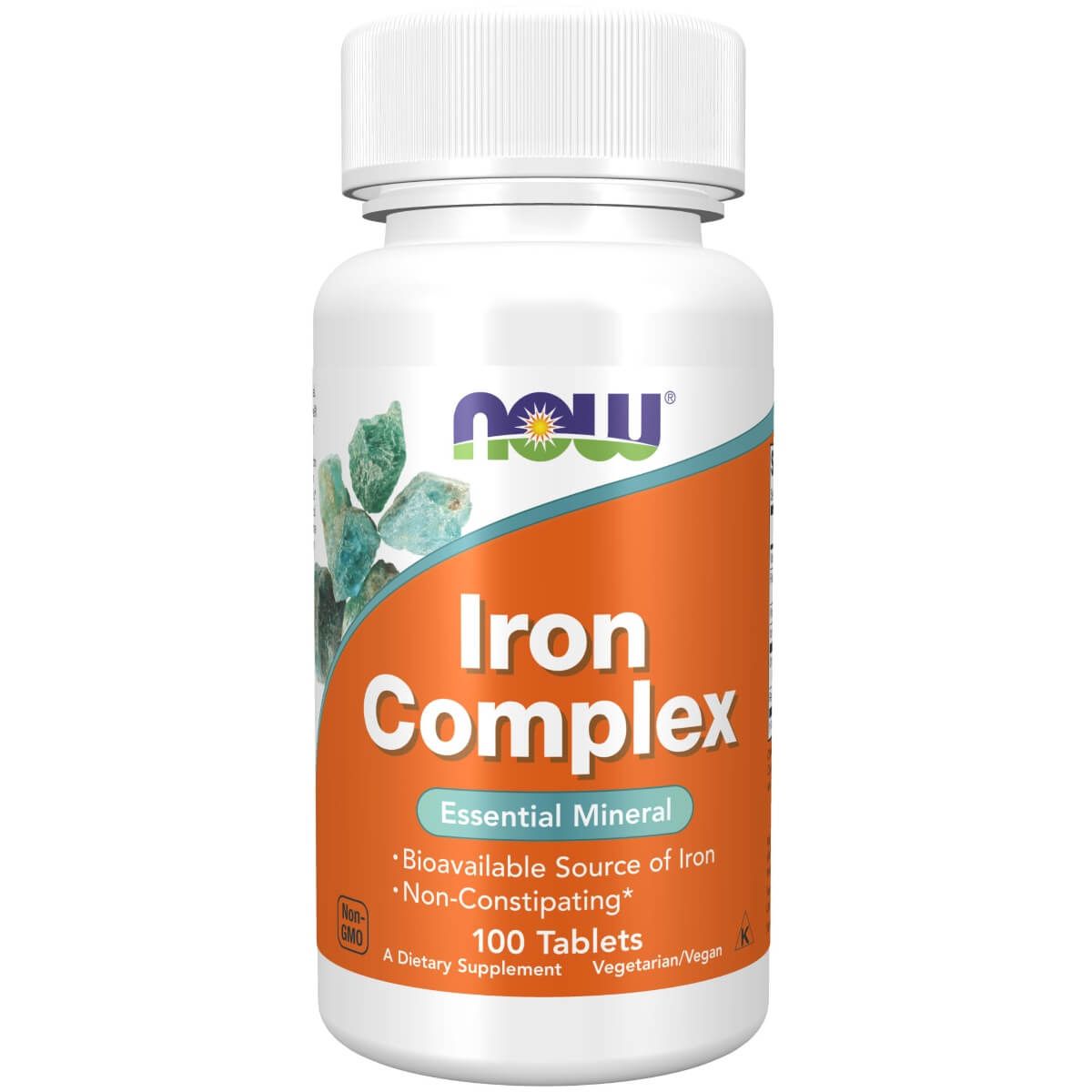 NOW Foods Iron Complex 100 Tablets | Premium Supplements at MYSUPPLEMENTSHOP