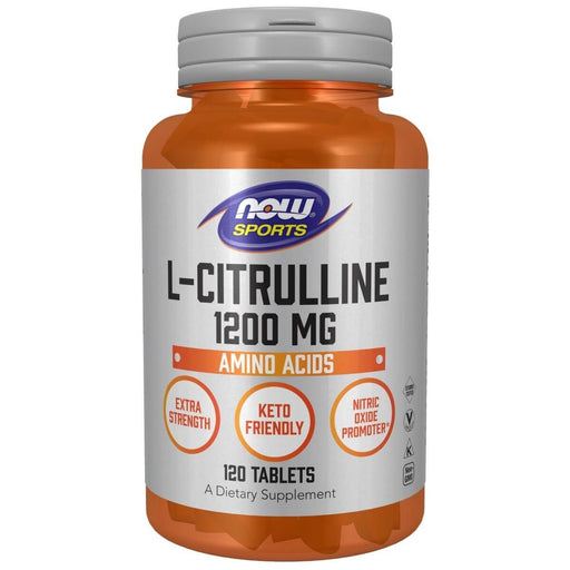 NOW Foods L-Citrulline Extra Strength 1,200 mg 120 Tablets | Premium Supplements at MYSUPPLEMENTSHOP