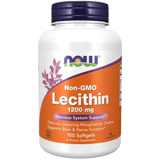 NOW Foods Lecithin 1,200 mg 100 Softgels | Premium Supplements at MYSUPPLEMENTSHOP