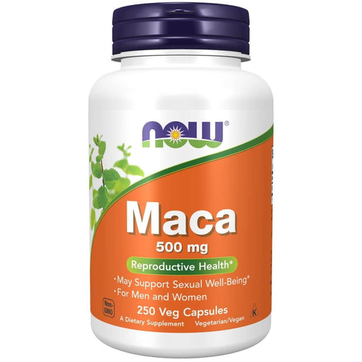 NOW Foods Maca 500 mg 250 Veg Capsules | Premium Supplements at MYSUPPLEMENTSHOP