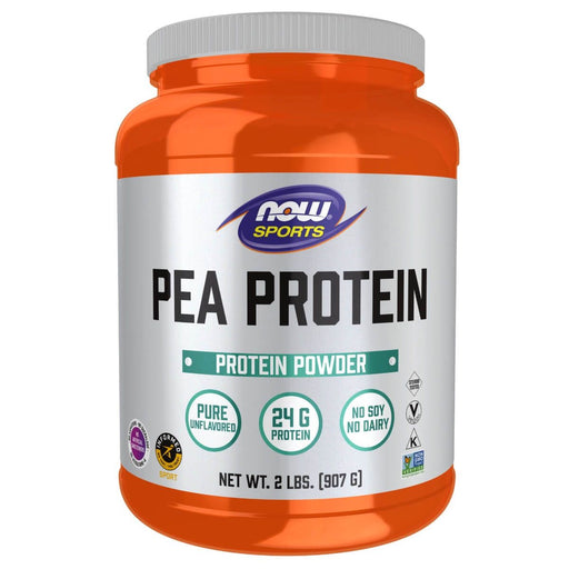 Now Foods Pea Protein Pure Unflavored Powder 2lb (907g) | Premium Supplements at MYSUPPLEMENTSHOP