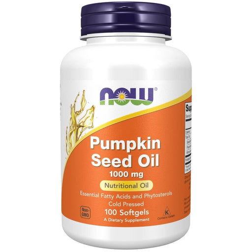 NOW Foods Pumpkin Seed Oil 1000 mg 100 Softgels | Premium Supplements at MYSUPPLEMENTSHOP