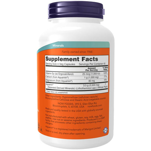 NOW Foods Red Mineral Algae Plus Vitamin D-2 180 Veg Capsules | Premium Supplements at MYSUPPLEMENTSHOP