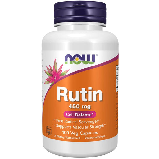NOW Foods Rutin 450 mg 100 Veg Capsules | Premium Supplements at MYSUPPLEMENTSHOP