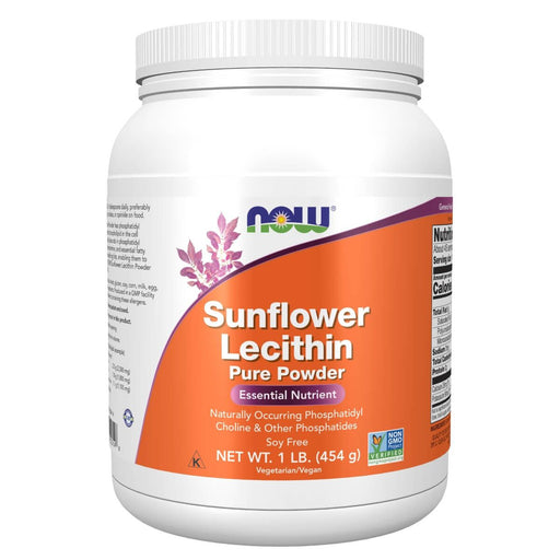NOW Foods Sunflower Lecithin Pure Powder 1lb (454g) | Premium Supplements at MYSUPPLEMENTSHOP
