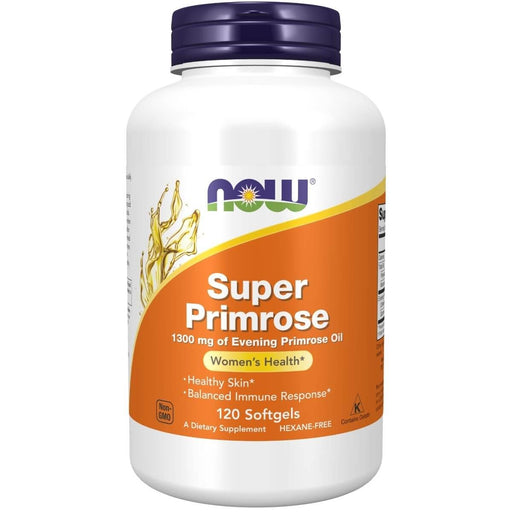 NOW Foods Super Primrose 1,300 mg 120 Softgels | Premium Supplements at MYSUPPLEMENTSHOP