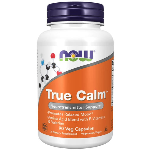 NOW Foods True Calm 90 Veg Capsules | Premium Supplements at MYSUPPLEMENTSHOP