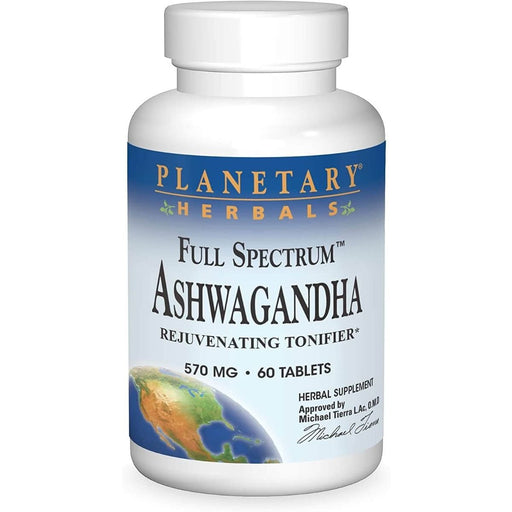 Planetary Herbals Full Spectrum Ashwagandha 570mg 60 Tablets | Premium Supplements at MYSUPPLEMENTSHOP
