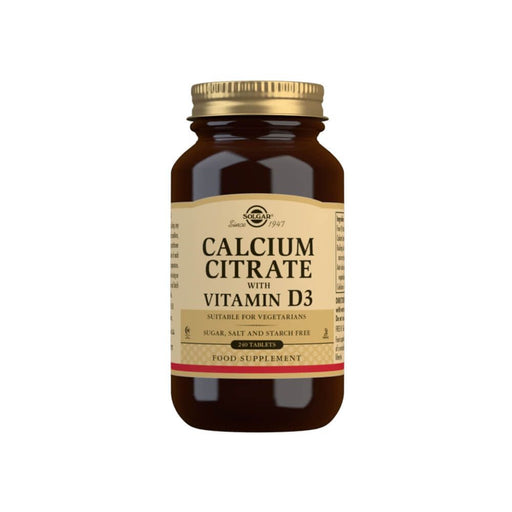 Solgar Calcium Citrate with Vitamin D3 Tablets Pack of 240 at MySupplementShop.co.uk