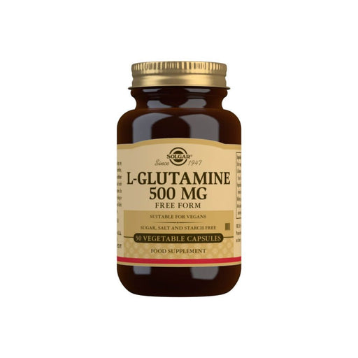 Solgar L-Glutamine 500 mg Vegetable Capsules Pack of 50 at MySupplementShop.co.uk