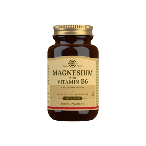 Solgar Magnesium with Vitamin B6 Tablets Pack of 100 at MySupplementShop.co.uk