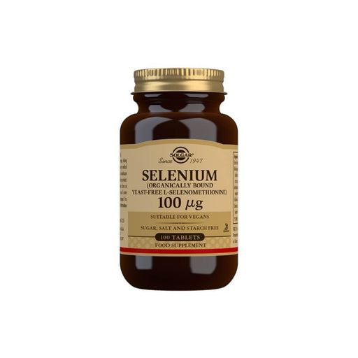 Solgar Selenium (Yeast-Free) 100 µg Tablets Pack of 100 | Premium Supplements at MYSUPPLEMENTSHOP