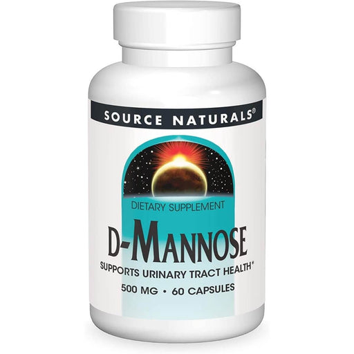 Source Naturals D-Mannose 500mg 60 Capsules | Premium Supplements at MYSUPPLEMENTSHOP