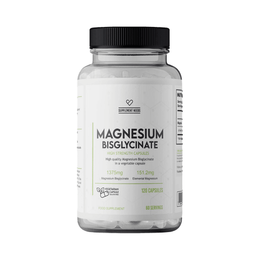 Supplement Needs Magnesium Bisglycinate 120 Capsules Best Value Minerals at MYSUPPLEMENTSHOP.co.uk