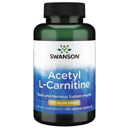 Swanson Acetyl L-Carnitine 500mg 100 Veg Capsules at MySupplementShop.co.uk