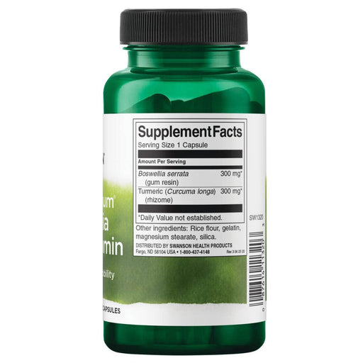 Swanson Boswellia and Curcumin 60 Capsules | Premium Supplements at MYSUPPLEMENTSHOP