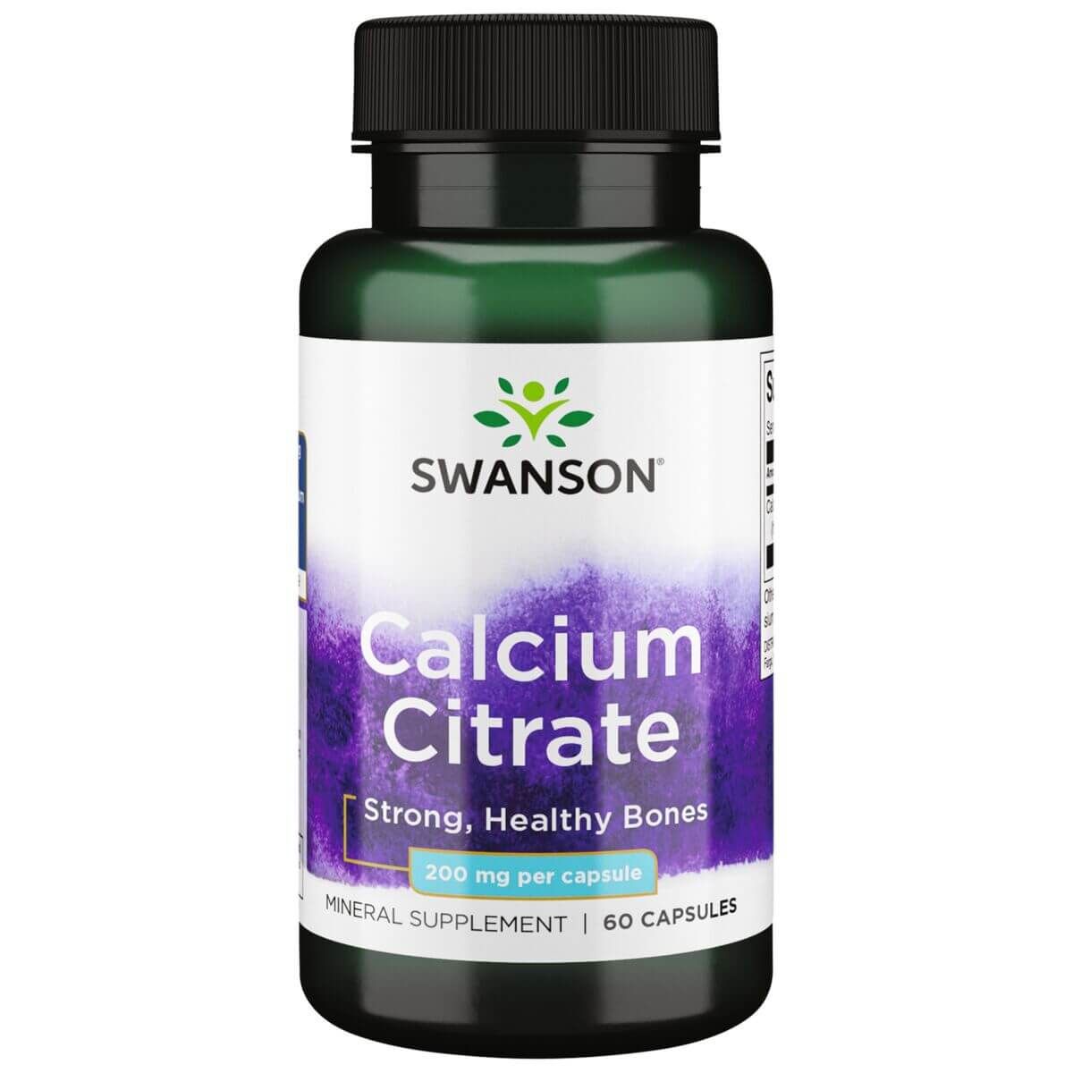 Swanson Calcium Citrate 200 mg 60 Capsules at MySupplementShop.co.uk