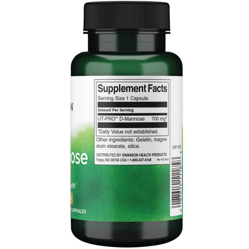 Swanson D-Mannose 700mg 60 Capsules | Premium Supplements at MYSUPPLEMENTSHOP
