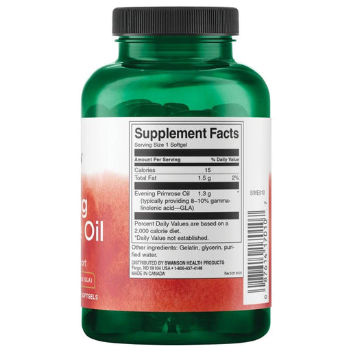 Swanson Evening Primrose Oil 1.3 g 100 Softgels | Premium Supplements at MYSUPPLEMENTSHOP