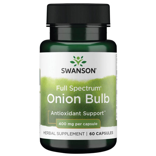 Swanson Full Spectrum Onion Bulb 400mg 60 Capsules | Premium Supplements at MYSUPPLEMENTSHOP