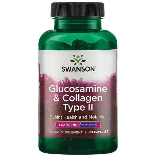 Swanson Glucosamine &amp; Collagen Type II 90 Capsules | Premium Supplements at MYSUPPLEMENTSHOP