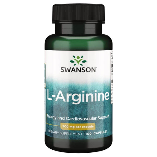 Swanson L-Arginine 500 mg 100 Capsules | Premium Supplements at MYSUPPLEMENTSHOP
