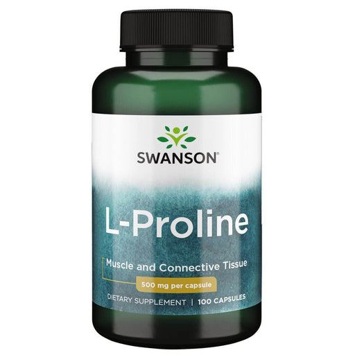 Swanson L-Proline 500 mg 100 Capsules at MySupplementShop.co.uk