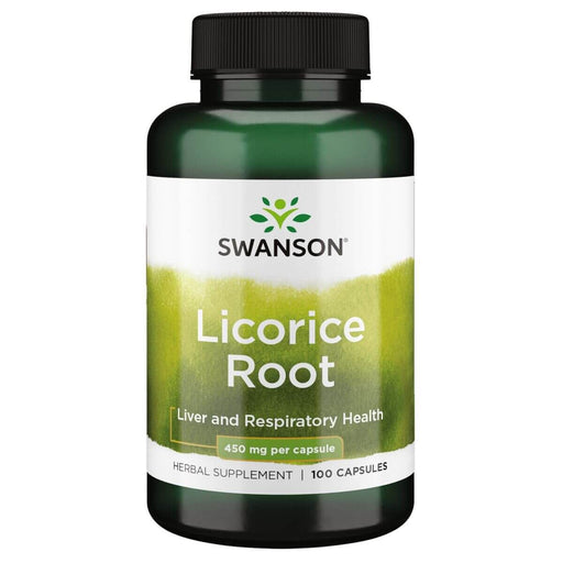 Swanson Licorice Root 450 mg 100 Capsules at MySupplementShop.co.uk