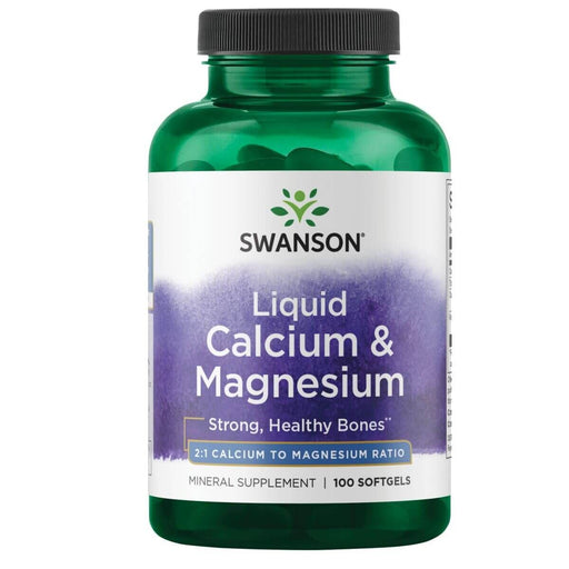 Swanson Liquid Calcium  Magnesium 100 Softgels at MySupplementShop.co.uk