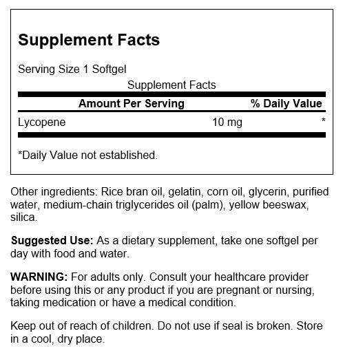 Swanson Lycopene 10 mg 120 Softgels at MySupplementShop.co.uk