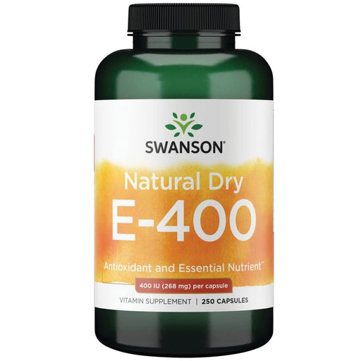 Swanson Nature Dry Vitamin E 400iu (268 mg) 250 Capsules | Premium Supplements at MYSUPPLEMENTSHOP