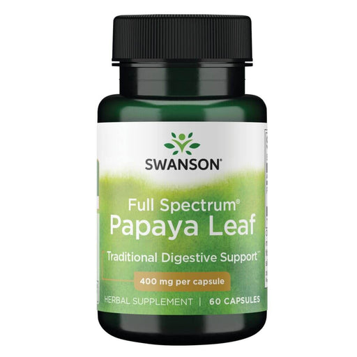 Swanson Papaya Leaf 400 mg 60 Capsules at MySupplementShop.co.uk