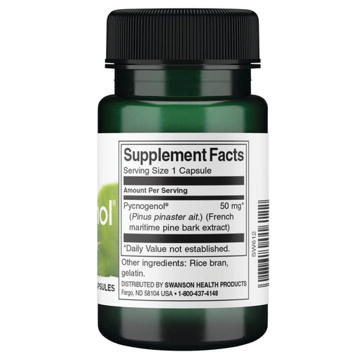 Swanson Pycnogenol 50 mg 50 Capsules | Premium Supplements at MYSUPPLEMENTSHOP