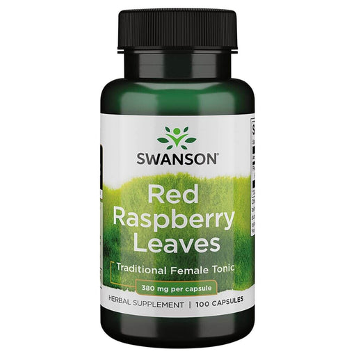 Swanson Red Raspberry Leaves 380 mg 100 Capsules | Premium Supplements at MYSUPPLEMENTSHOP
