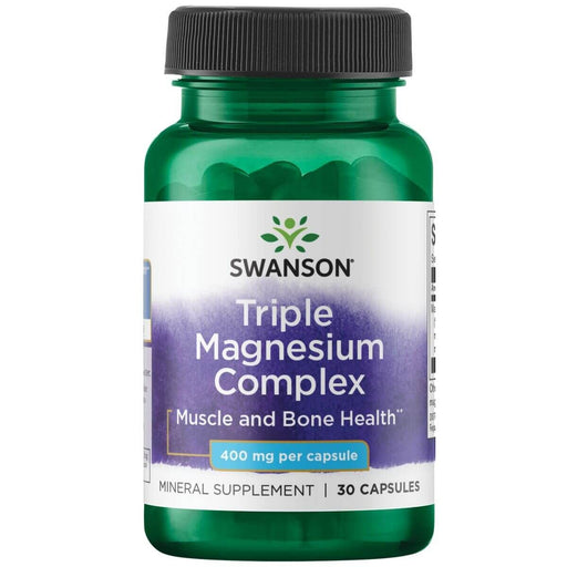 Swanson Triple Magnesium Complex 400 mg 30 Capsules at MySupplementShop.co.uk