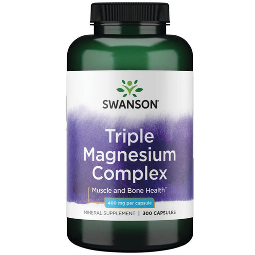 Swanson Triple Magnesium Complex 400mg 300 Capsules at MySupplementShop.co.uk