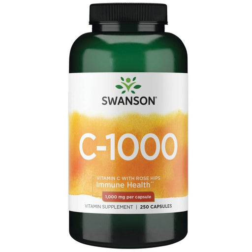 Swanson Vitamin C with Rose Hips 1,000 mg 250 Capsules at MySupplementShop.co.uk