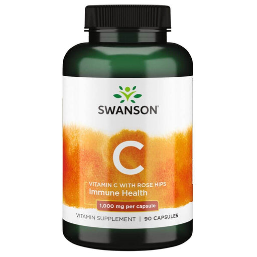 Swanson Vitamin C with Rose Hips 1,000 mg 90 Capsules at MySupplementShop.co.uk