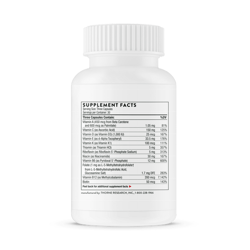 Thorne Research Basic Prenatal 90 Capsules | Premium Supplements at MYSUPPLEMENTSHOP