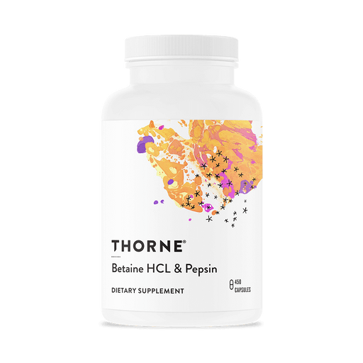 Thorne Research Betaine HCL &amp; Pepsin 450 Capsules | Premium Supplements at MYSUPPLEMENTSHOP