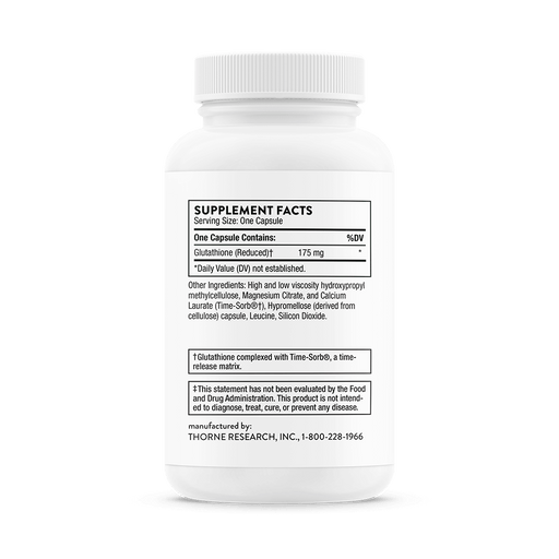 Thorne Research Glutathione-SR 60 Capsules | Premium Supplements at MYSUPPLEMENTSHOP