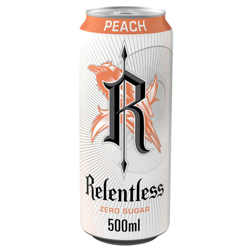 Relentless Peach Zero 12 x 500ml | High-Quality Health Foods | MySupplementShop.co.uk