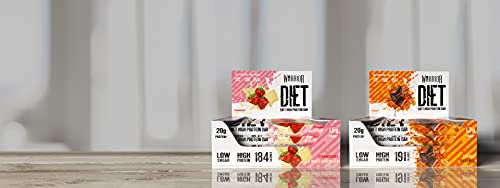Warrior Diet Protein Bar - Low Sugar and High Protein - 12 x 55g (Caramel Peanut) | High-Quality Crisps & Snacks | MySupplementShop.co.uk
